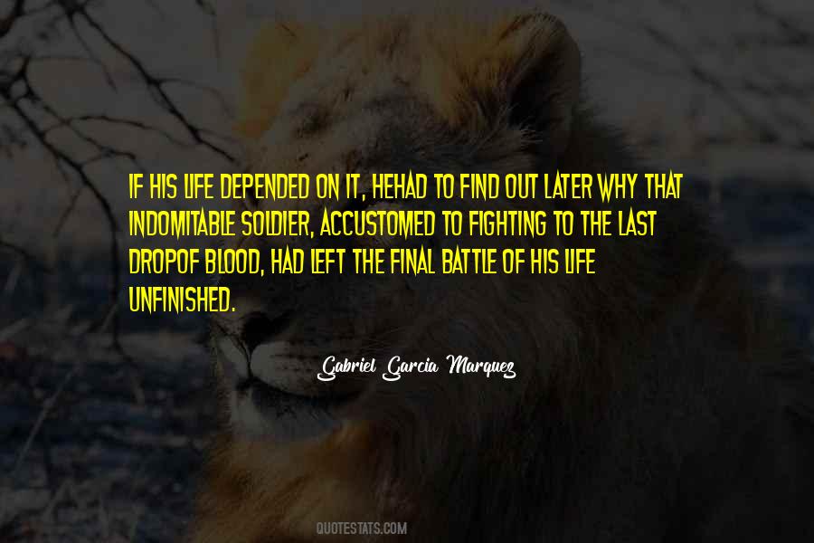 Quotes About The Battle Of Life #253634