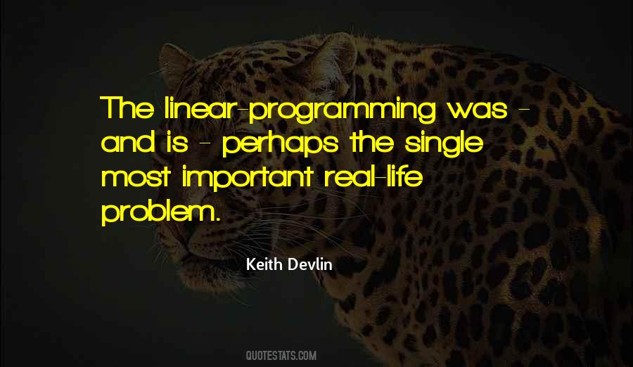 Quotes About Linear Programming #1302792