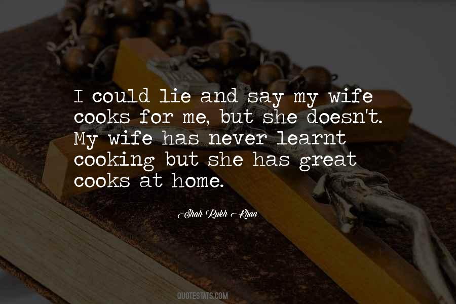 Wife Cooking Quotes #1588432