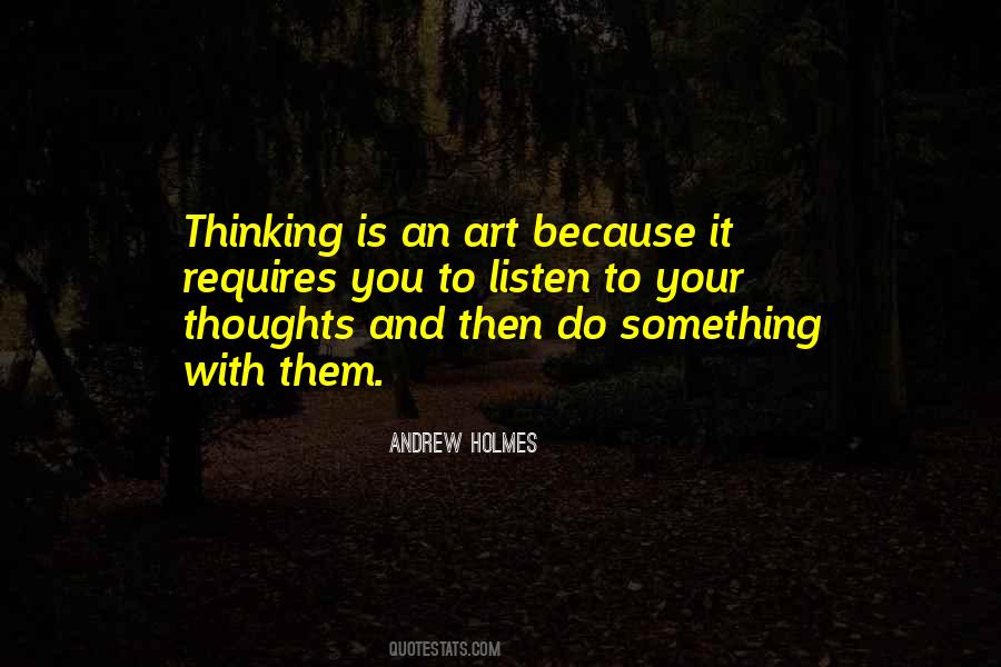 Quotes About Thinking And Art #232618