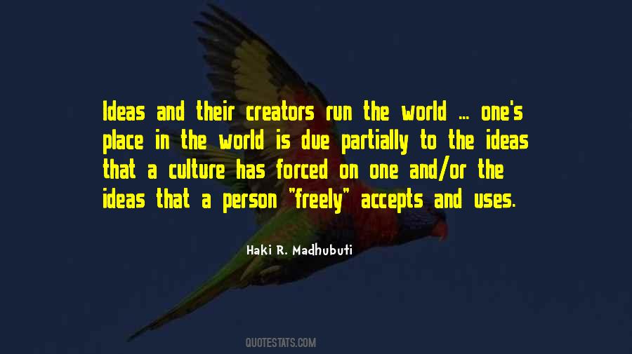 Culture In The World Quotes #70509