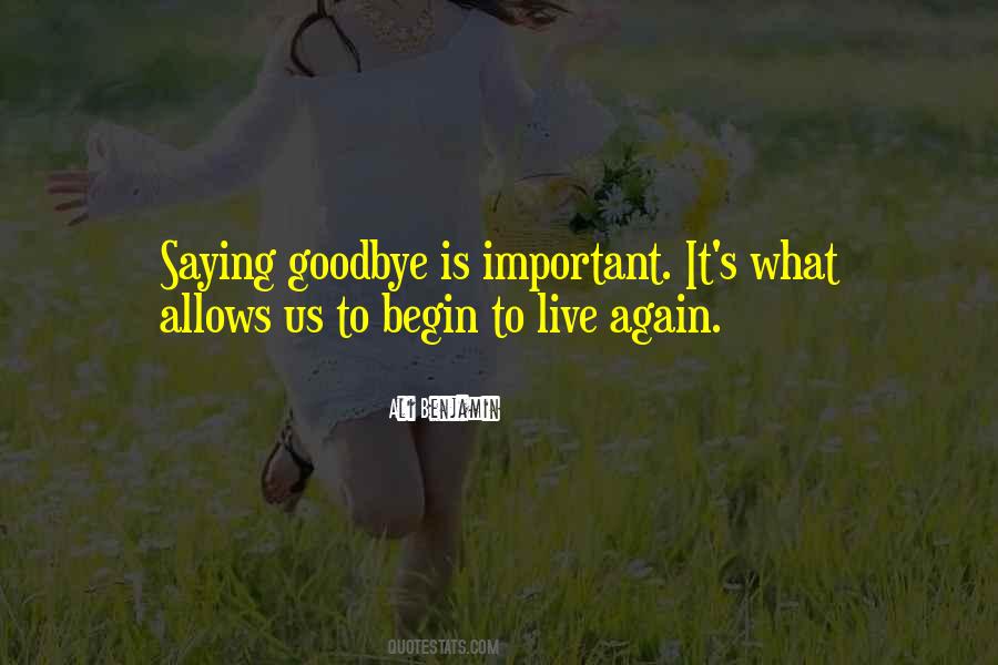 Live Again Quotes #518742