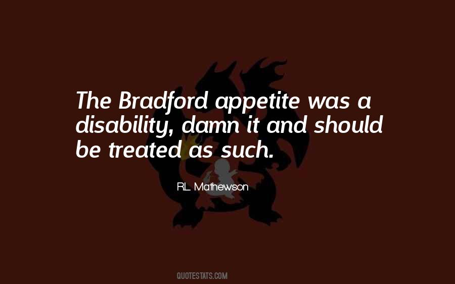 Quotes About Bradford #328051