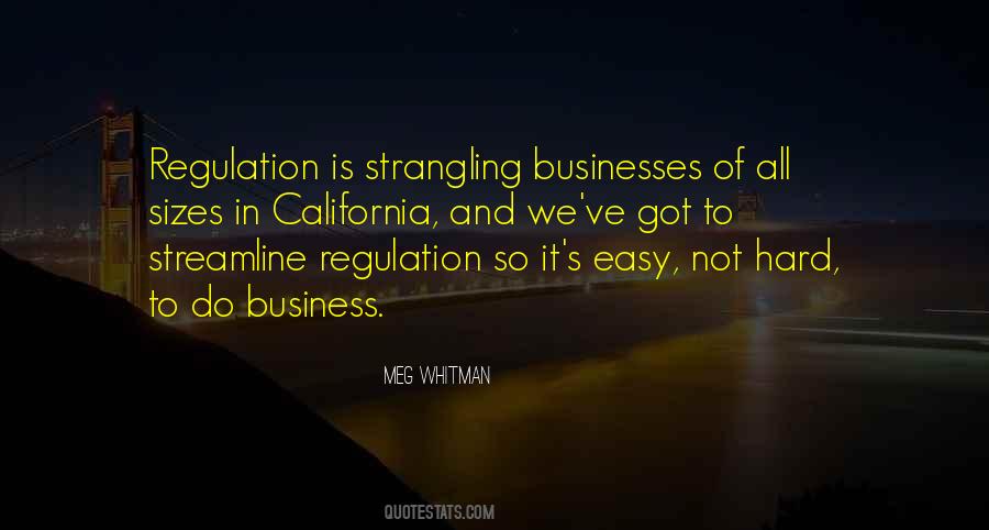 Business Regulation Quotes #1867091