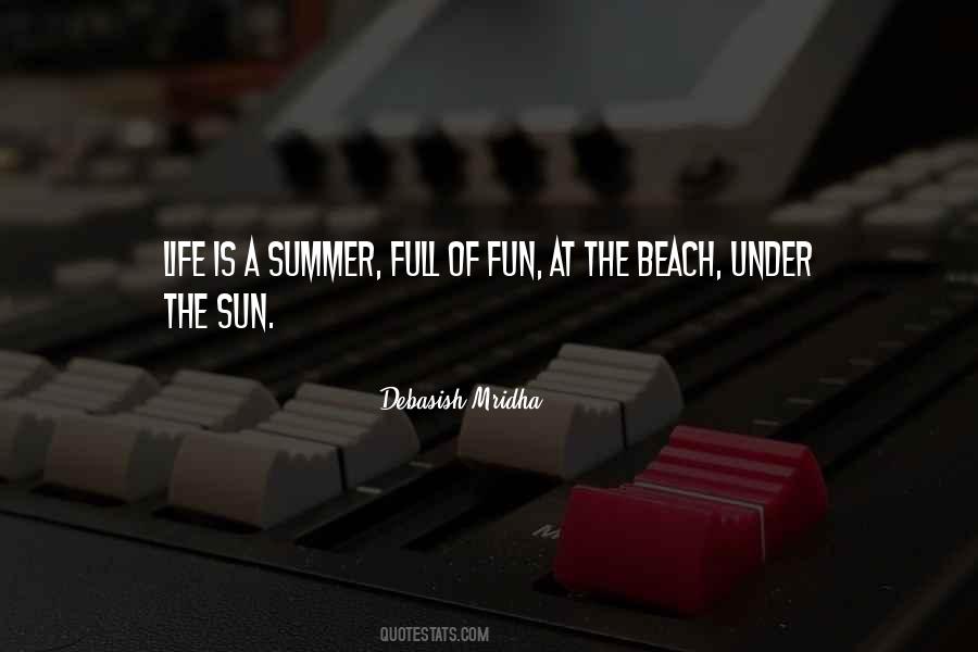 Quotes About Summer Beach #285144