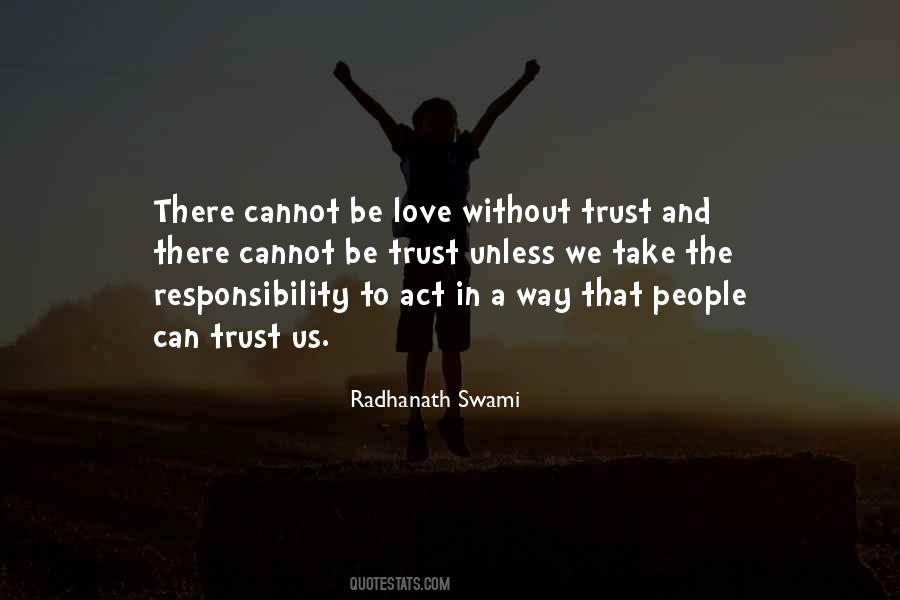 Quotes About Love Without Trust #1524184