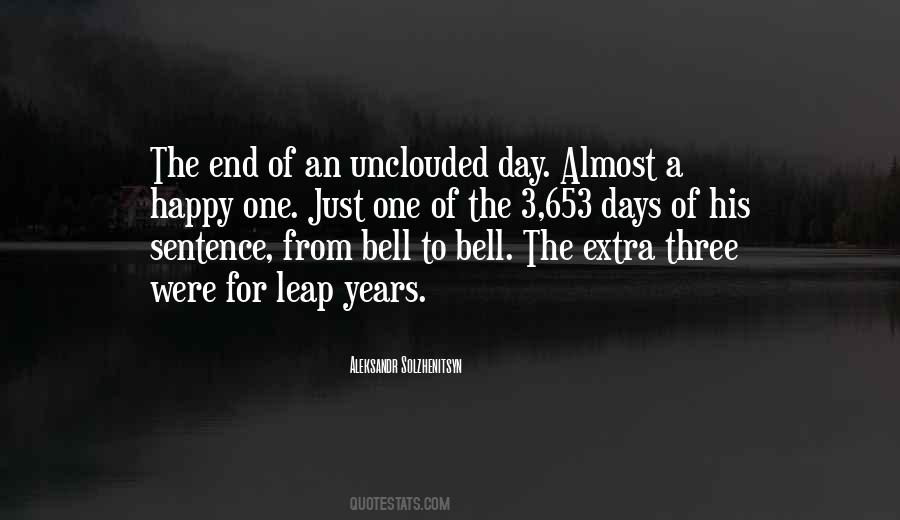 Unclouded Day Quotes #65619