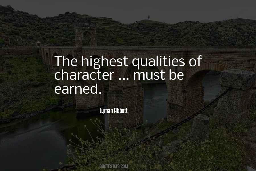 Quotes About Character Qualities #1408173