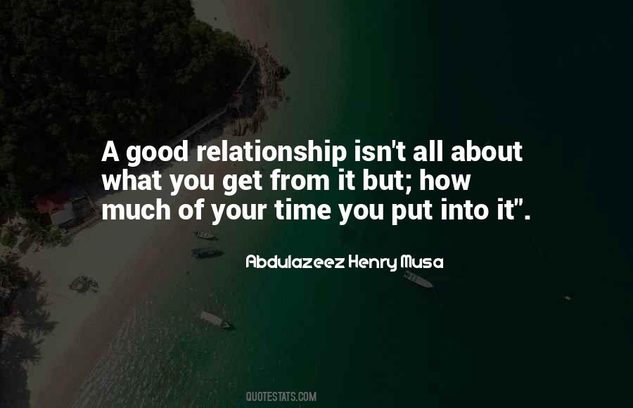 Quotes About Good Relationship #1366842