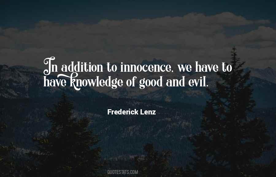 Quotes About Knowledge Of Good And Evil #1665904