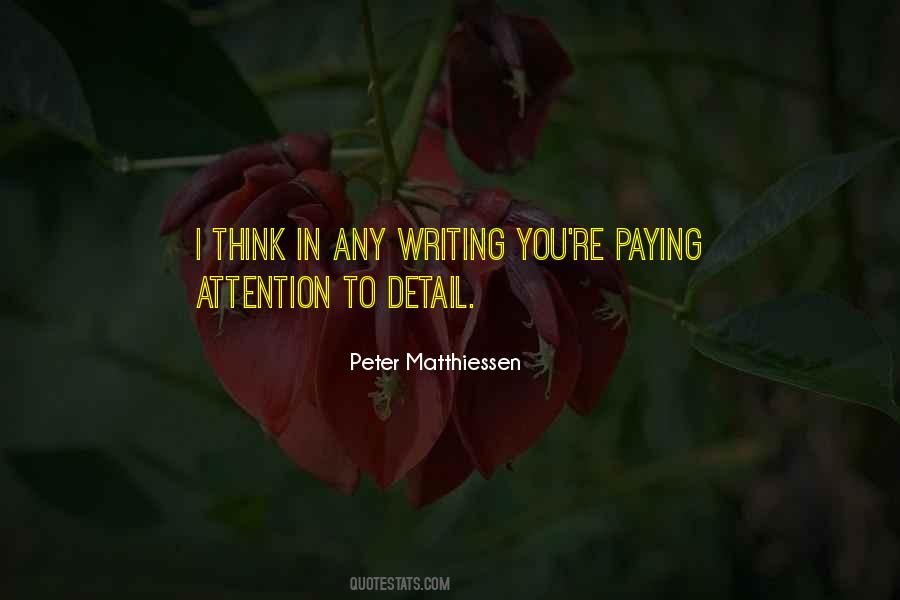 Quotes About Paying Attention #1314317