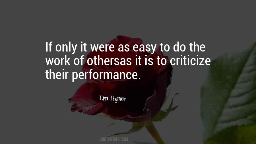 Quotes About Performance At Work #684008