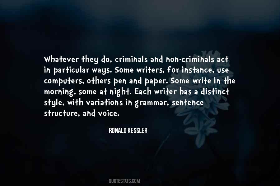 Quotes About Sentence Structure #1133641