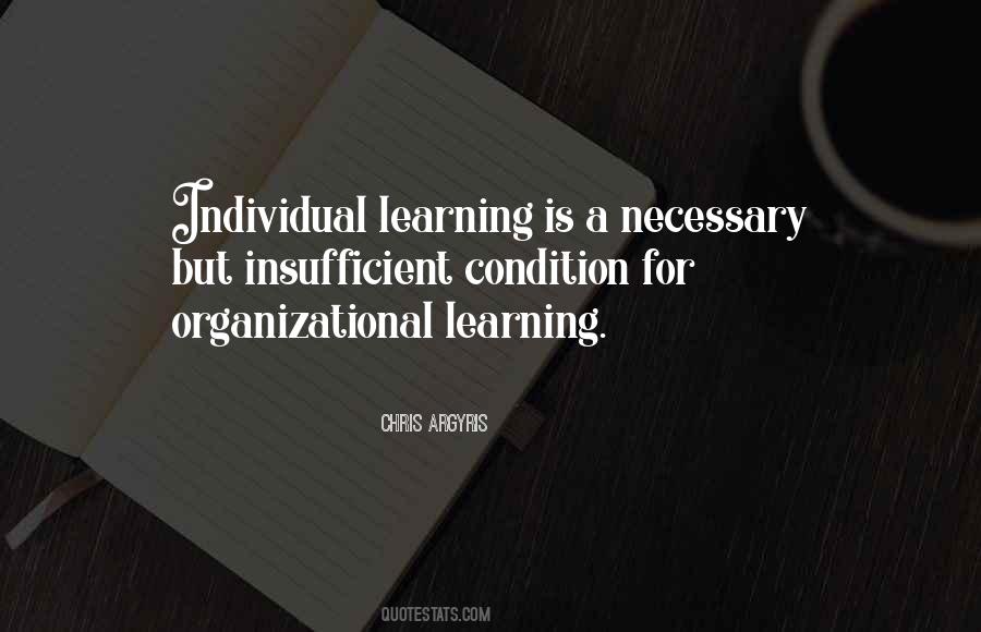 Individual Learning Quotes #1369414