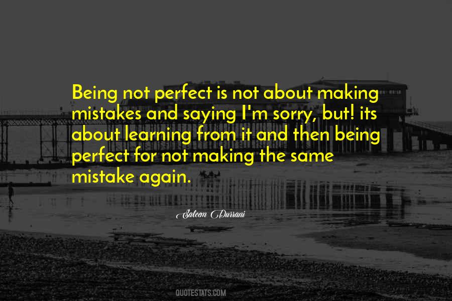 Quotes About Making Mistakes And Learning #1863175