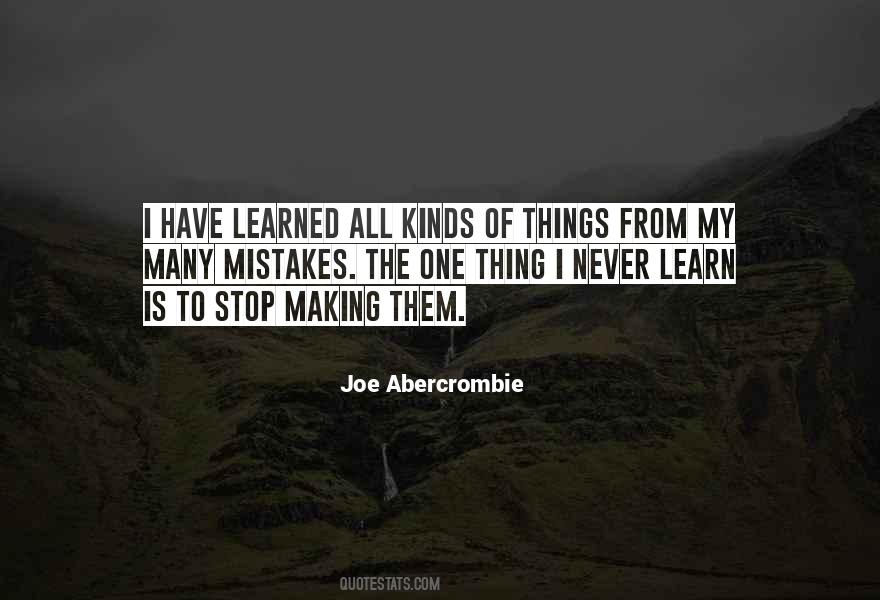 Quotes About Making Mistakes And Learning #673382