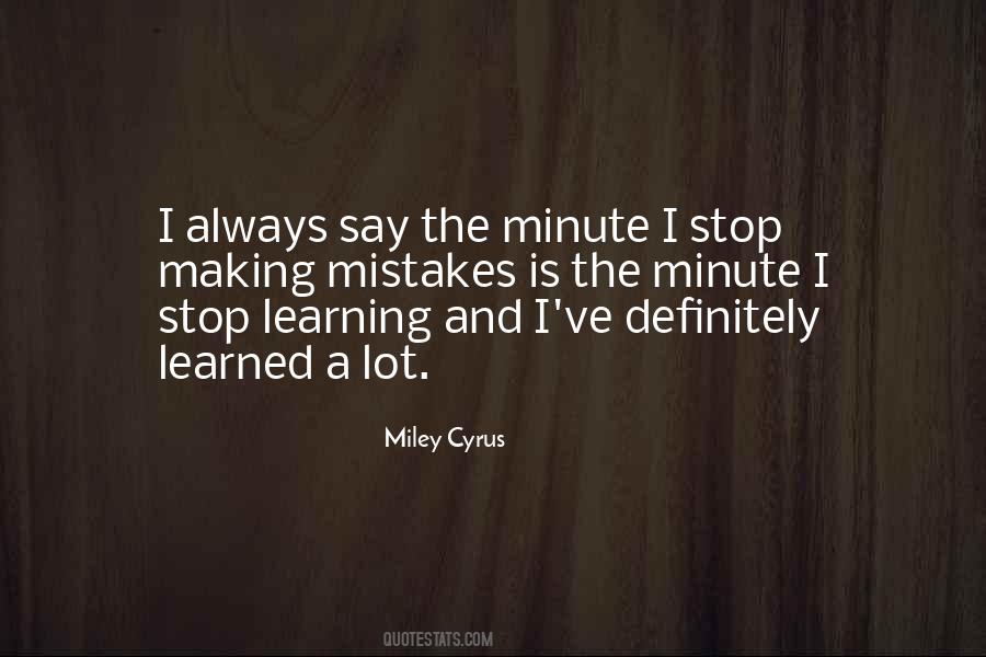 Quotes About Making Mistakes And Learning #718916