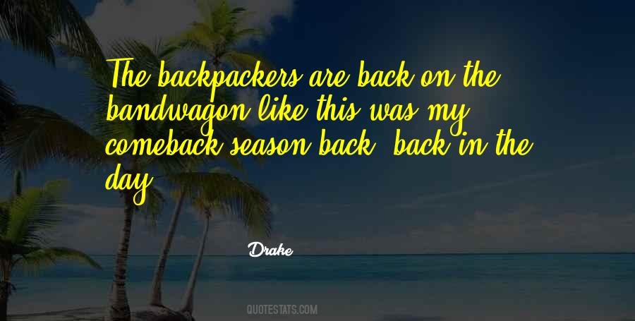 Quotes About Backpackers #1447889