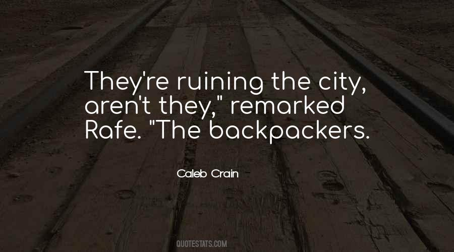 Quotes About Backpackers #436164