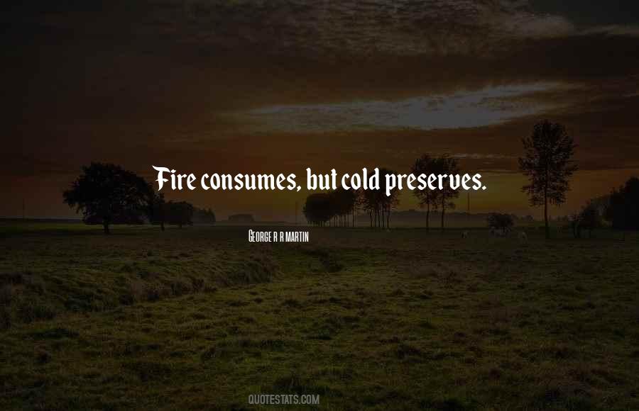 Quotes About Cold Fire #1197658