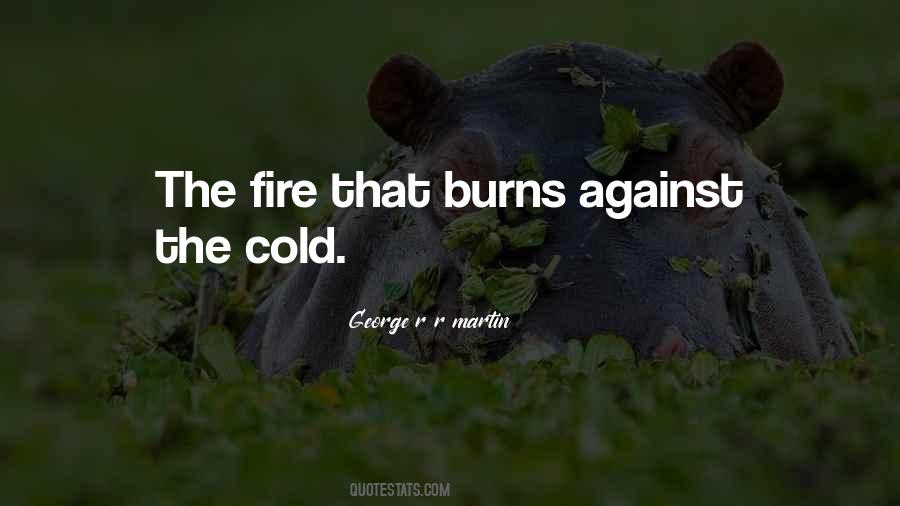 Quotes About Cold Fire #223152