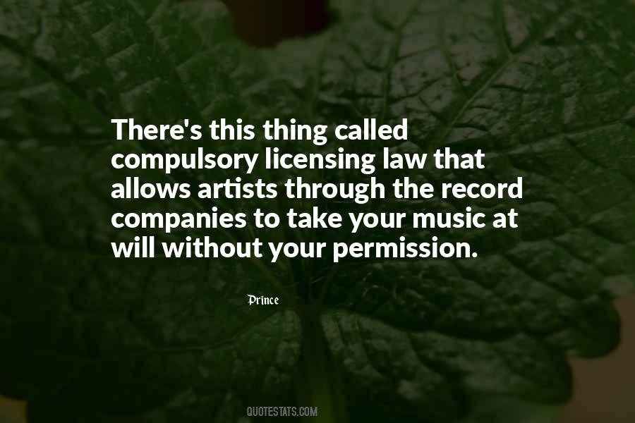 Quotes About Licensing #1355361