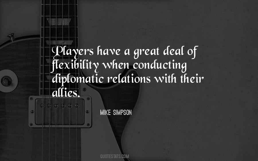 Quotes About Diplomatic Relations #200479