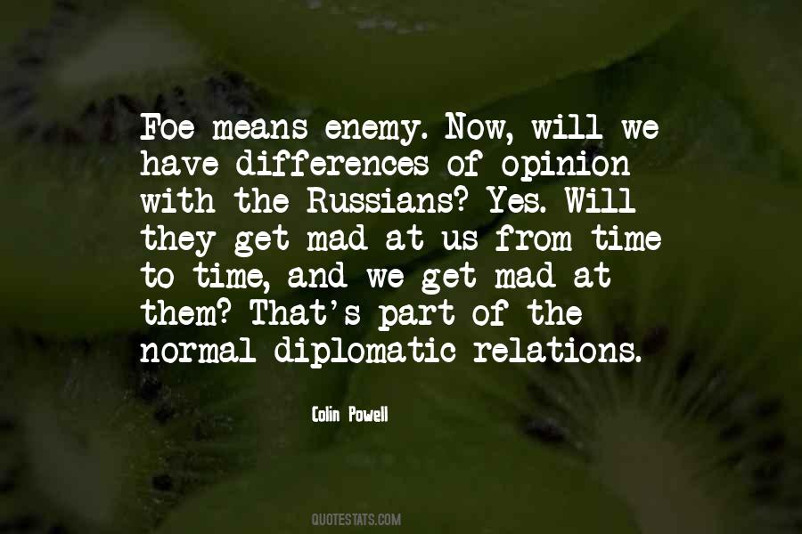 Quotes About Diplomatic Relations #226643