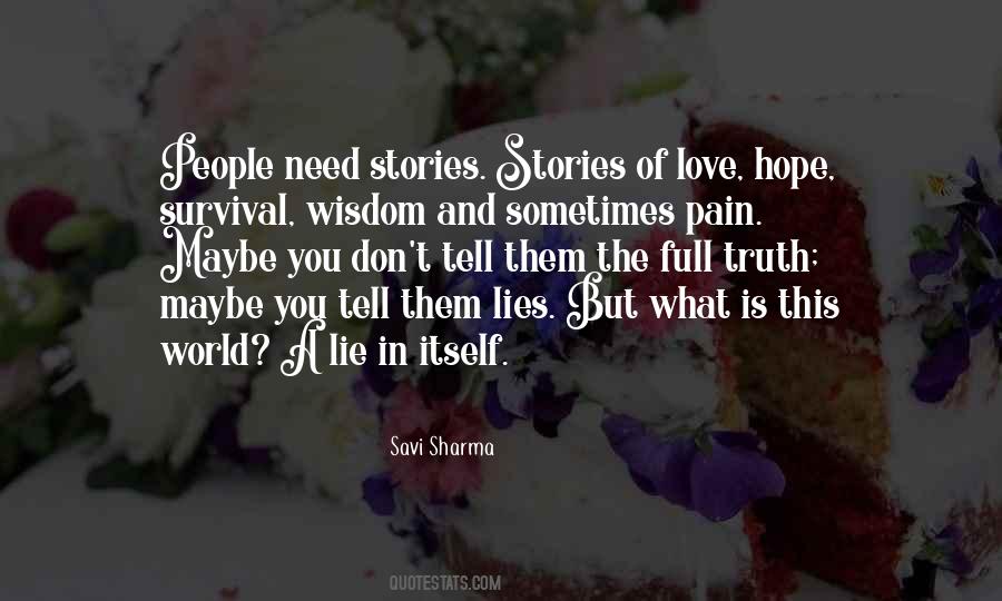 Quotes About Stories Of Love #1362870