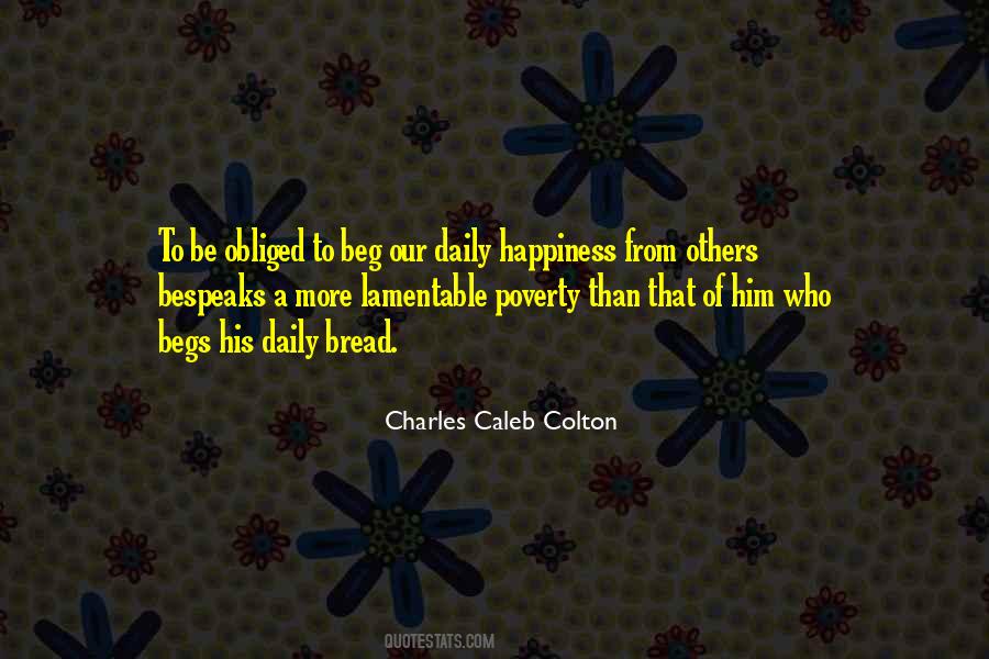 Quotes About Poverty And Happiness #222774