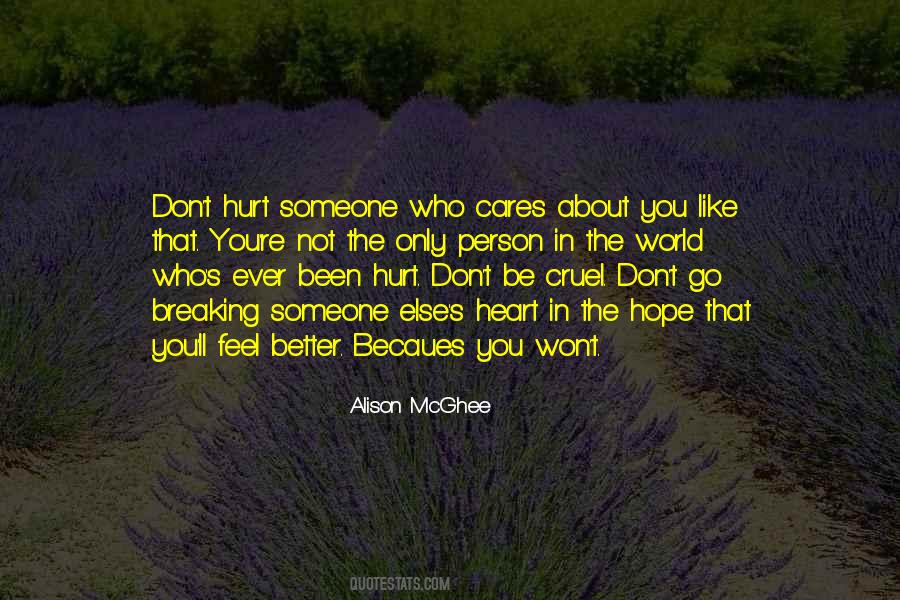 Quotes About Person Who Cares #1535892