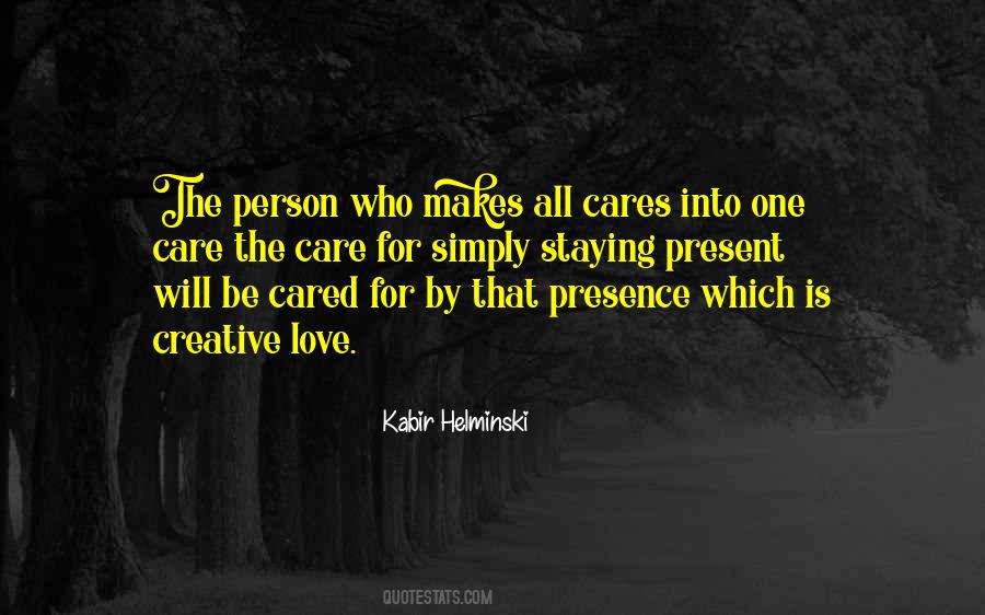 Quotes About Person Who Cares #215630