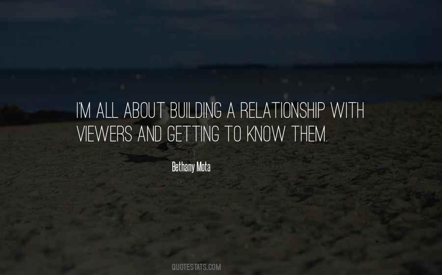 Quotes About Building A Relationship #1166502
