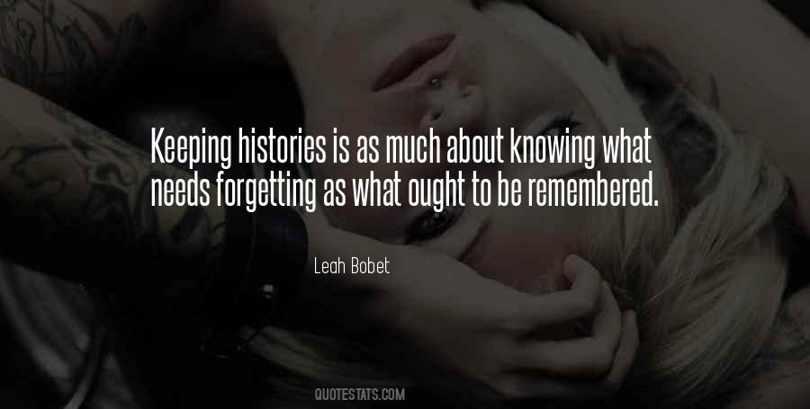 To Be Remembered Quotes #1119604