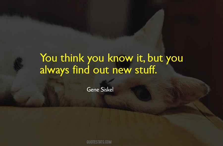 New Stuff Quotes #1473047