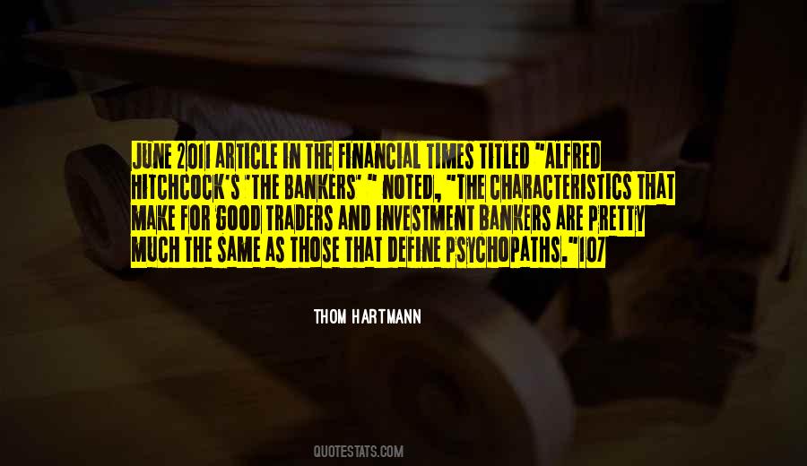 Quotes About Investment Bankers #1284545