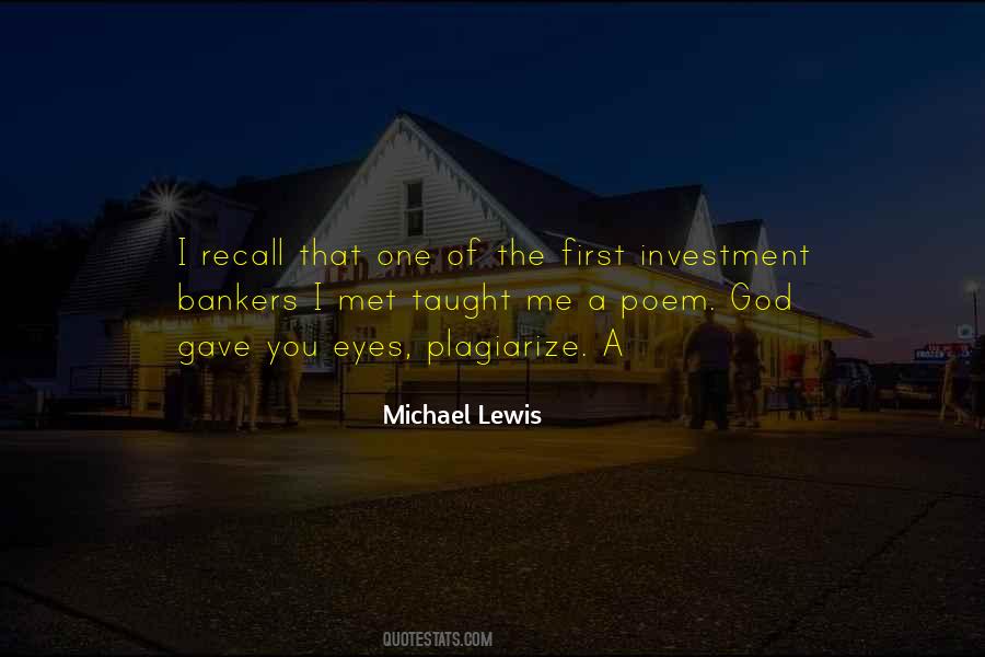 Quotes About Investment Bankers #45839