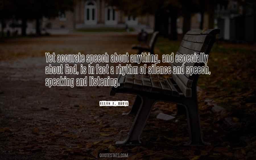 Silence Of God Quotes #149850