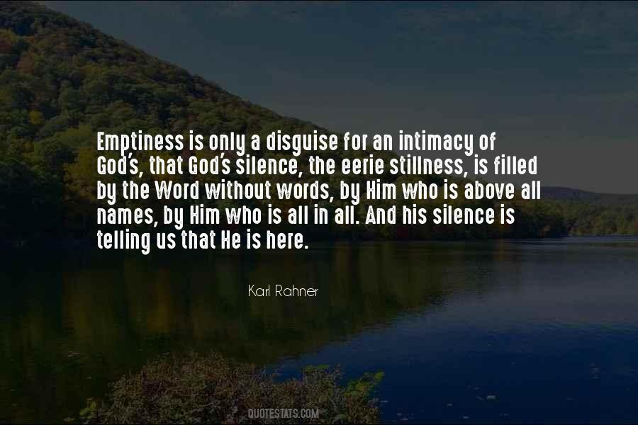 Silence Of God Quotes #18670
