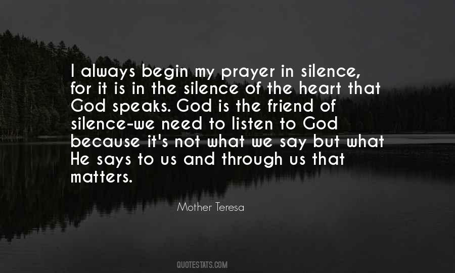 Silence Of God Quotes #82052