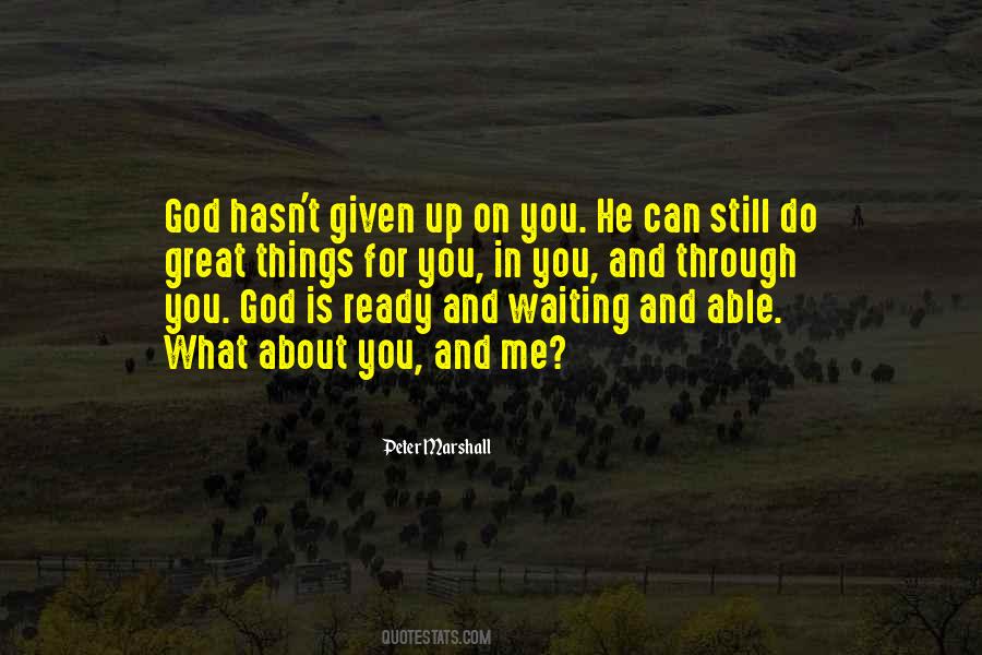 Quotes About Waiting On God #749389