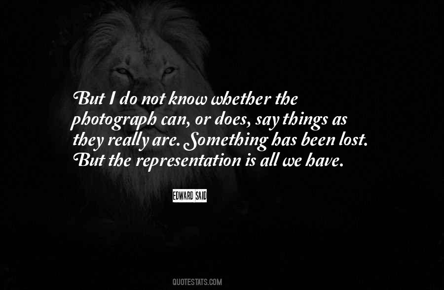 Quotes About Things We Lost #749029