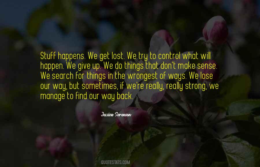 Quotes About Things We Lost #867082