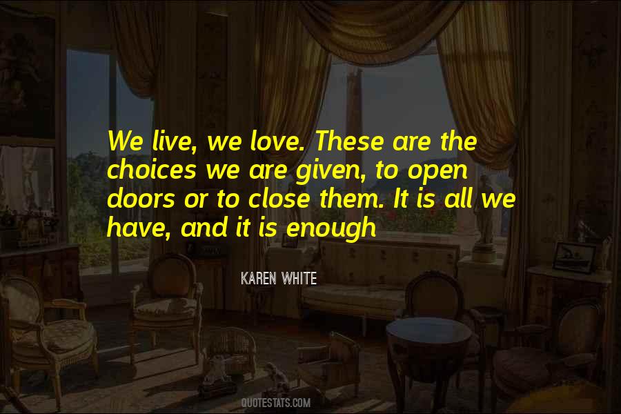Quotes About Doors And Love #308371