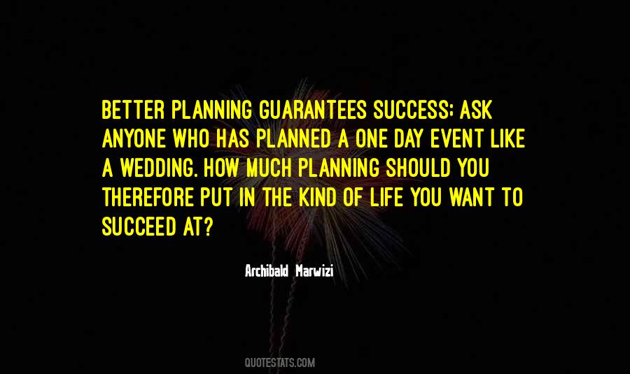 Quotes About Planning For Success #1173469