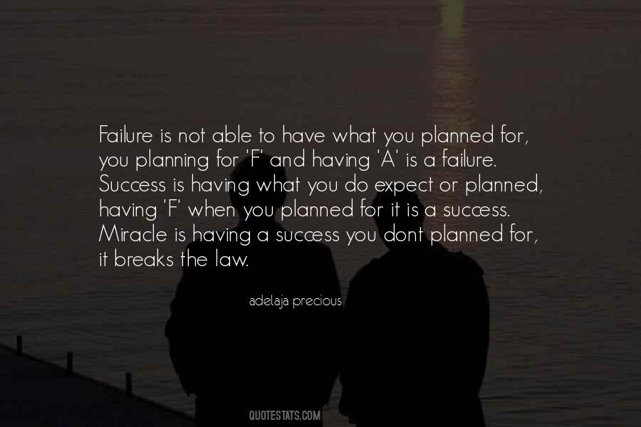 Quotes About Planning For Success #248262