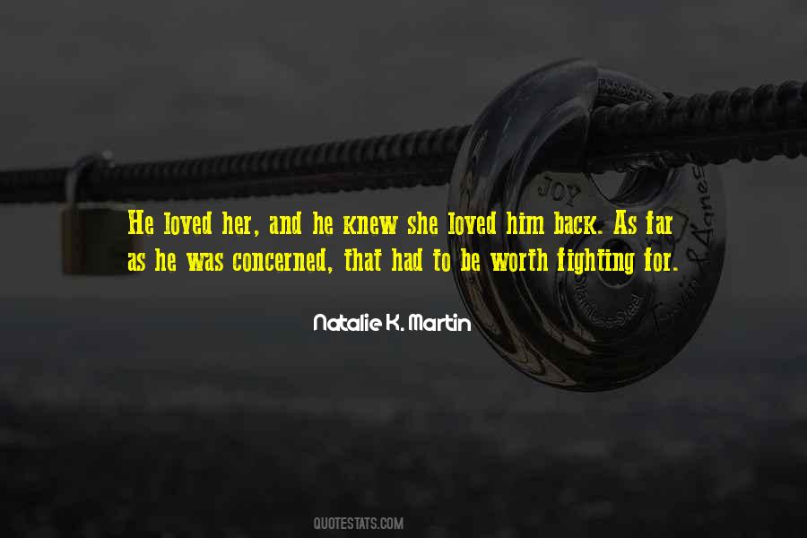 Quotes About Fighting For Her #270105