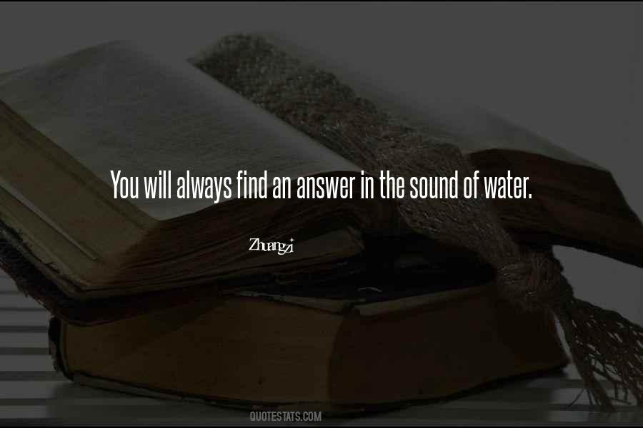 Quotes About Sound Of Water #847115