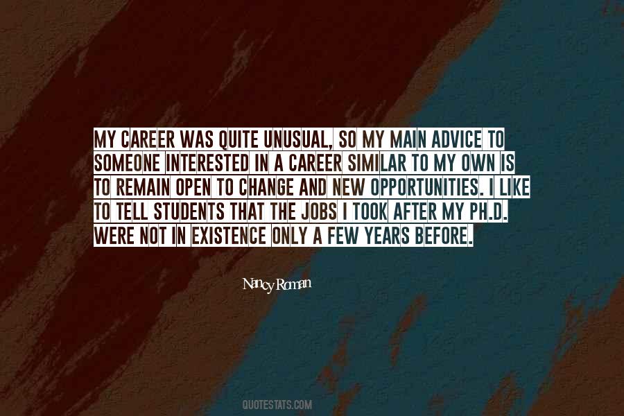 Quotes About A Career Change #1868326