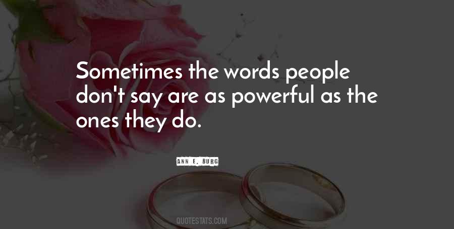 Quotes About Words Are Powerful #1637012